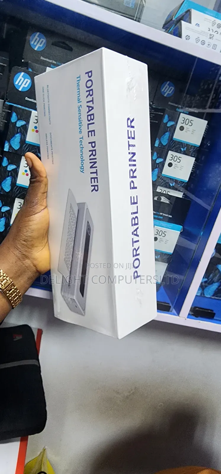 Mobile Wireless Inkless Bt A4 Thermal Printer