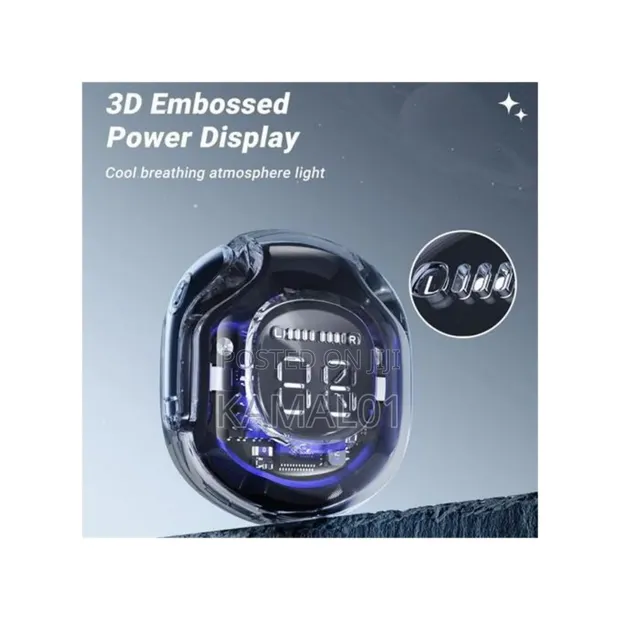 Wireless Earpod Bluetooth 5.3 Headphones LED Power,Display