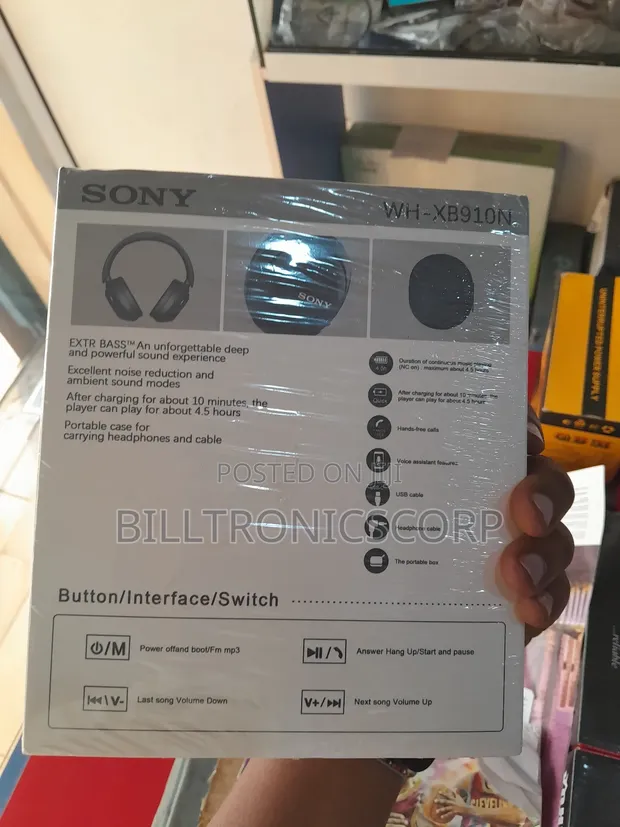 Sony Wh Xb910 Exta Bass Bluetooth Headset