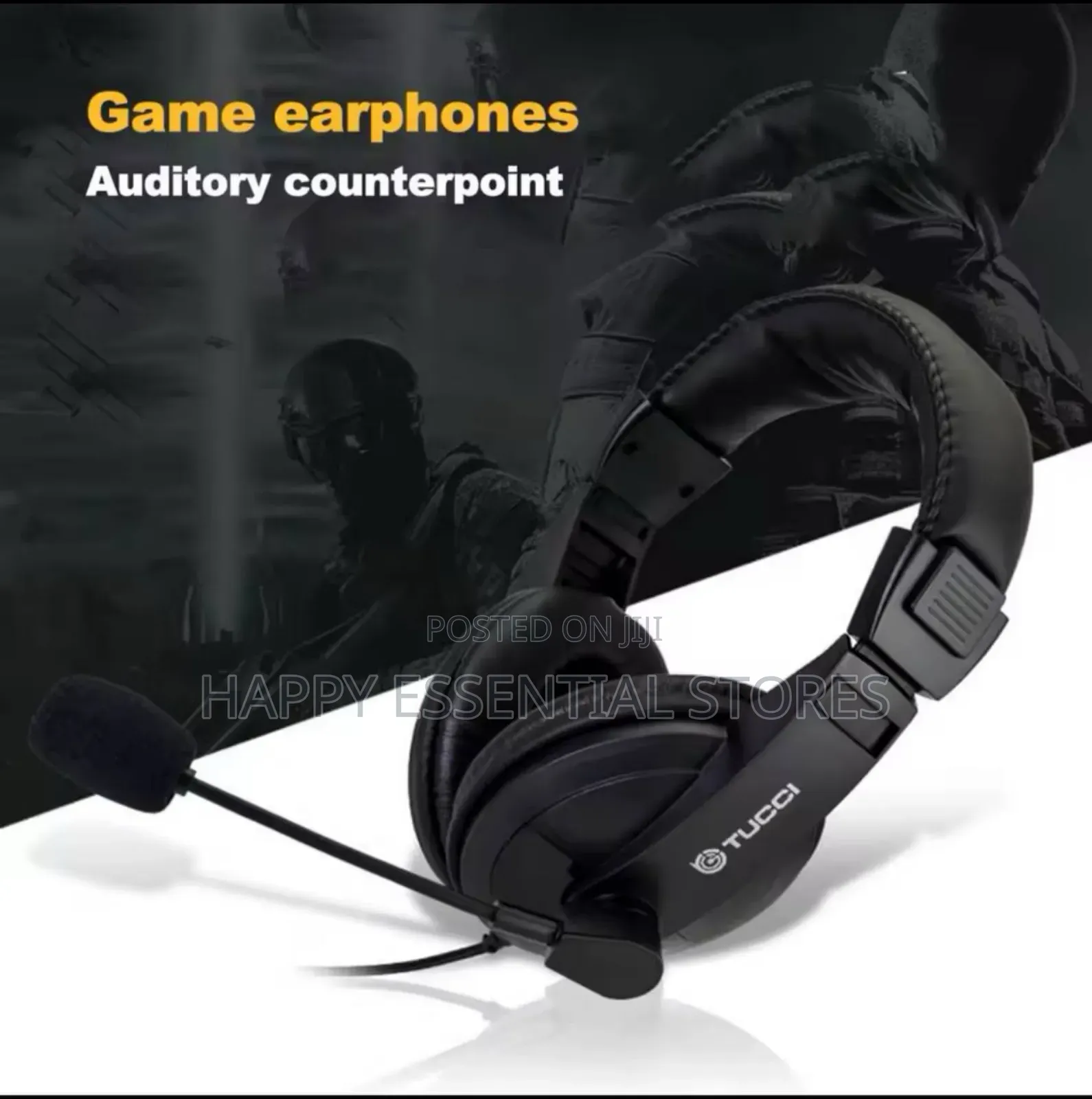 Wired Headphones With Noise-canceling Microphone Ergonomic