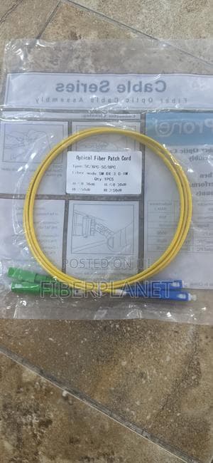 Fiber Patch Cord Sc/Apc-Sc/Upc Single Mode 1m