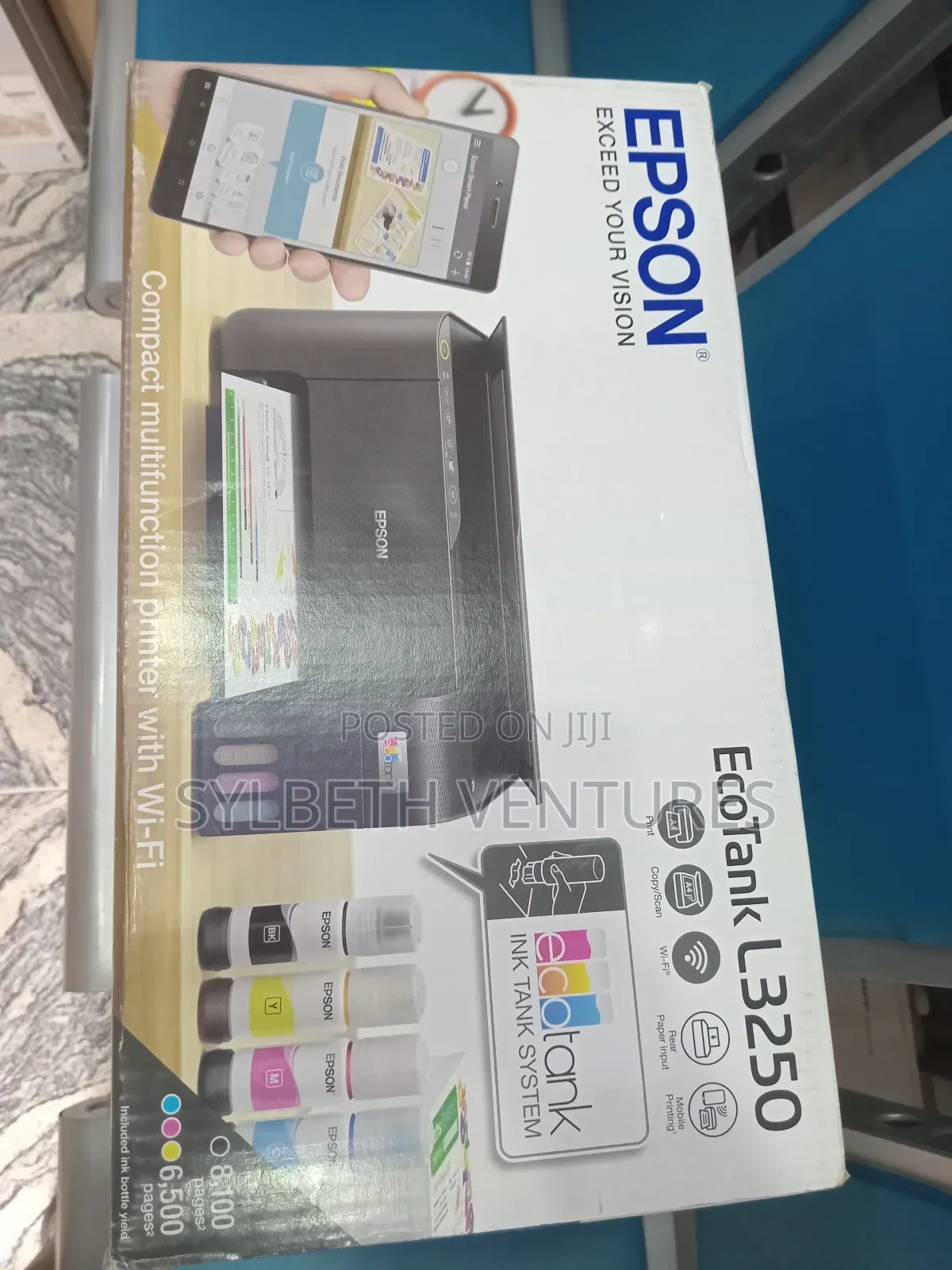 Epson Ecotank L3250 A4 Wi-Fi All-in-One Ink Tank Colour Printer Ink,