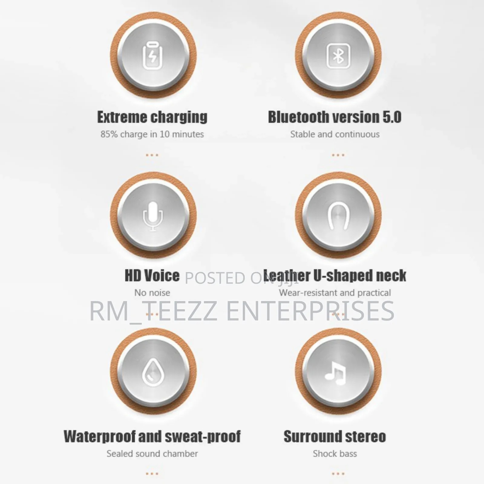 Neckband Hifi Stereo Bass Wireless Earphones