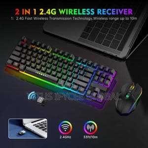 Raiku Wireless Gaming Keyboard and Mouse