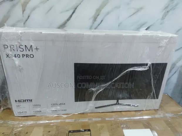 Prism 34" Curve Gaming Monitor 3440*1440 Rate 165hz 21:9 Ratio