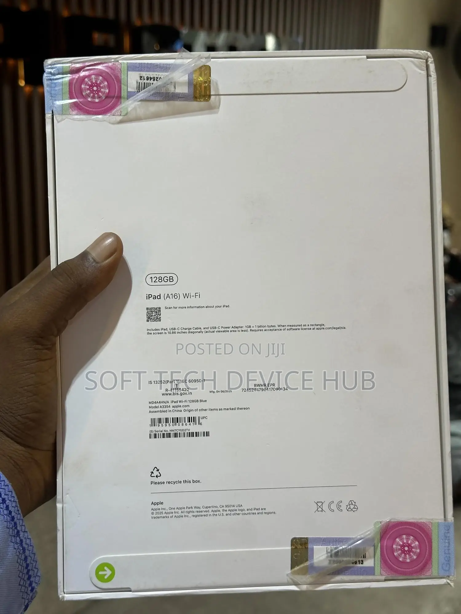 New Apple iPad 10.2 (2021) 128 GB Blue