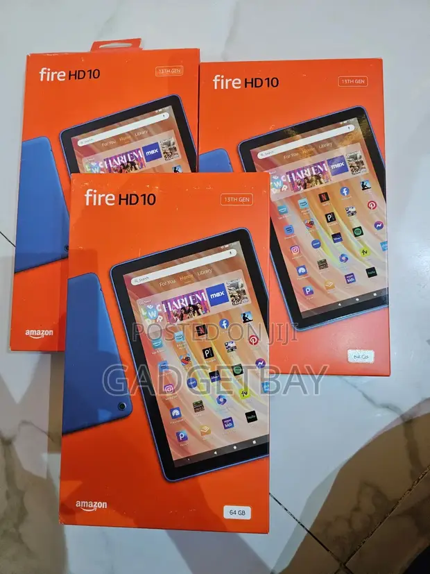 New Amazon Fire HD 10 64 GB Blue