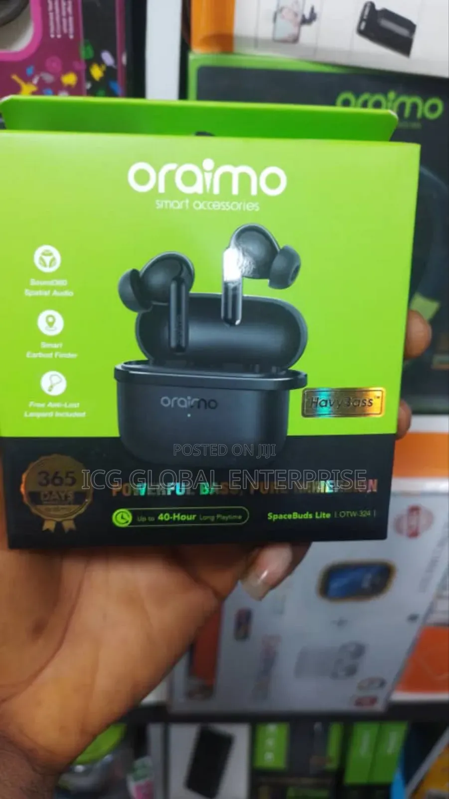 Oraimo Space Bud Lite Earbud With Havy Base and 40hrs Playtime