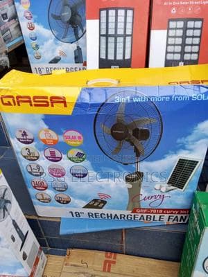 Solar Rechargeable Standing Fan