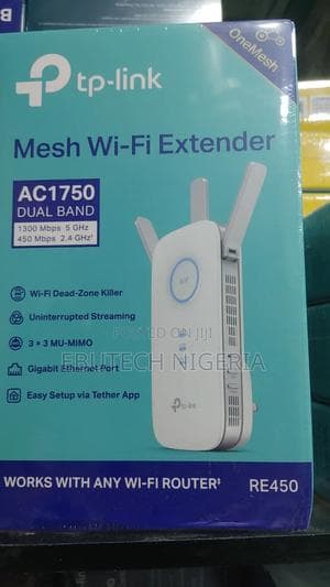 Tp Link Tp-Link Ac1750 Mesh Wifi Range Extender Re450