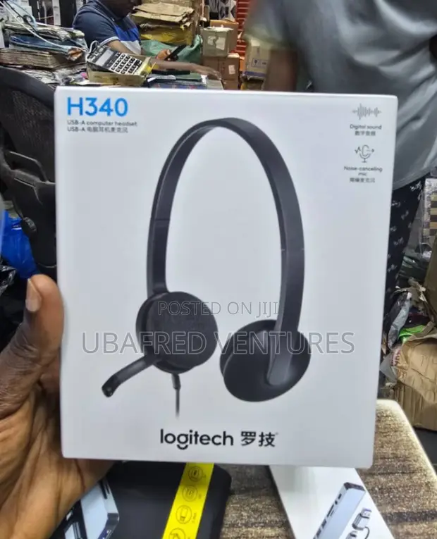 Logitech H340 Usb Stereo Headset for Windows and Mac