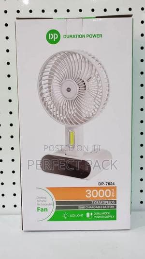 Dp-7624 Desktop Portable Rechargeable Fan.
