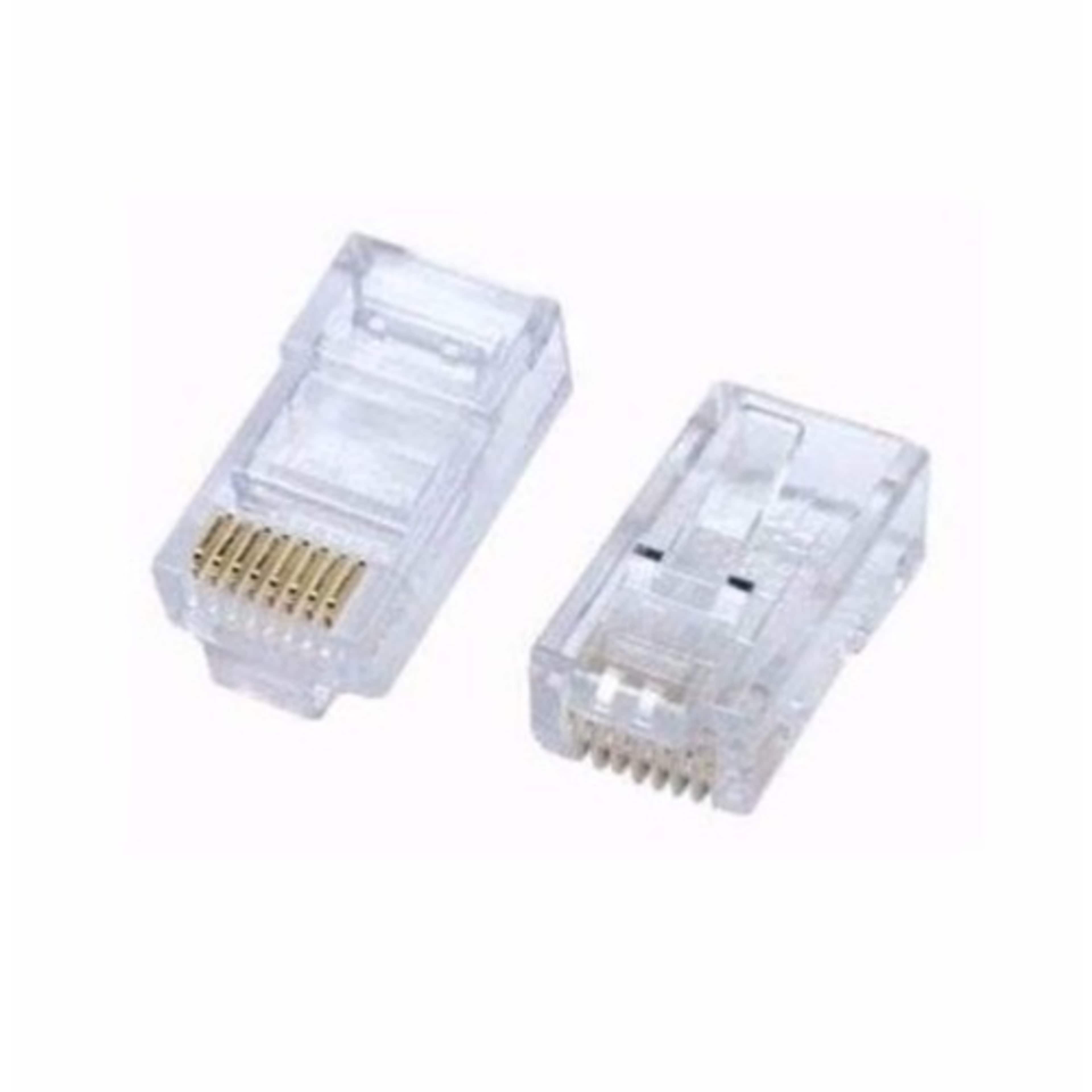 Rj 45 Cat 5e Cable Connector - 50 Pieces