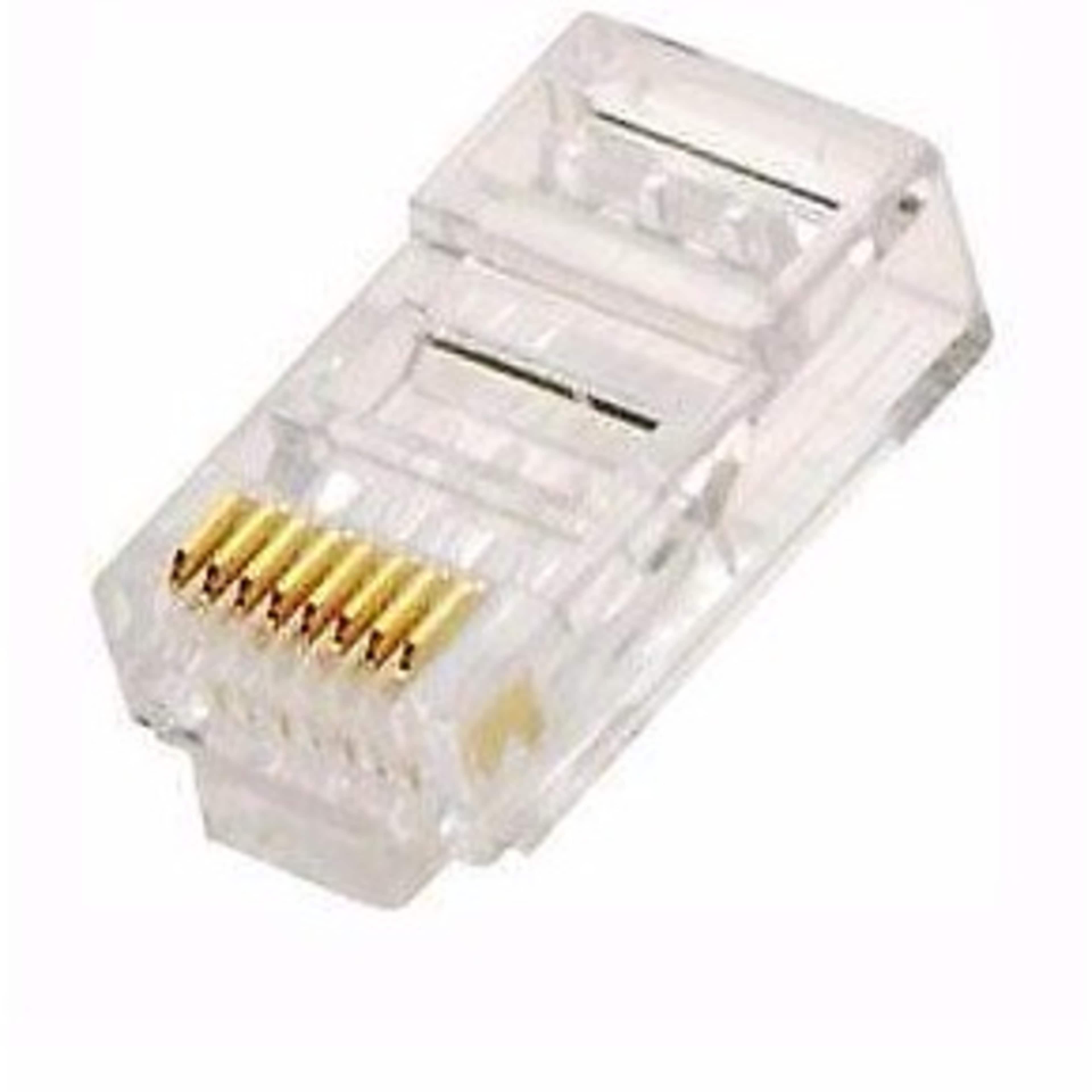 RJ-45 Cat6 Connectors - 100 Pieces